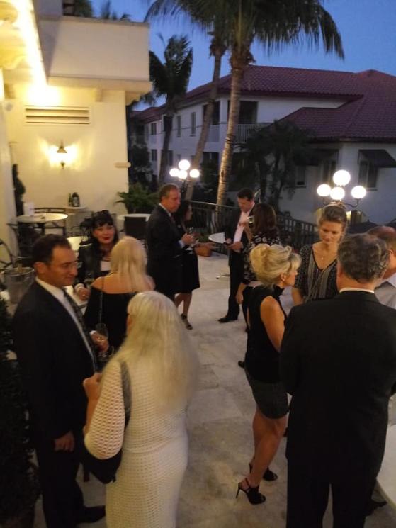 Marc Shapiro and other local notables at a Luxury Chamber Naples event January 2019