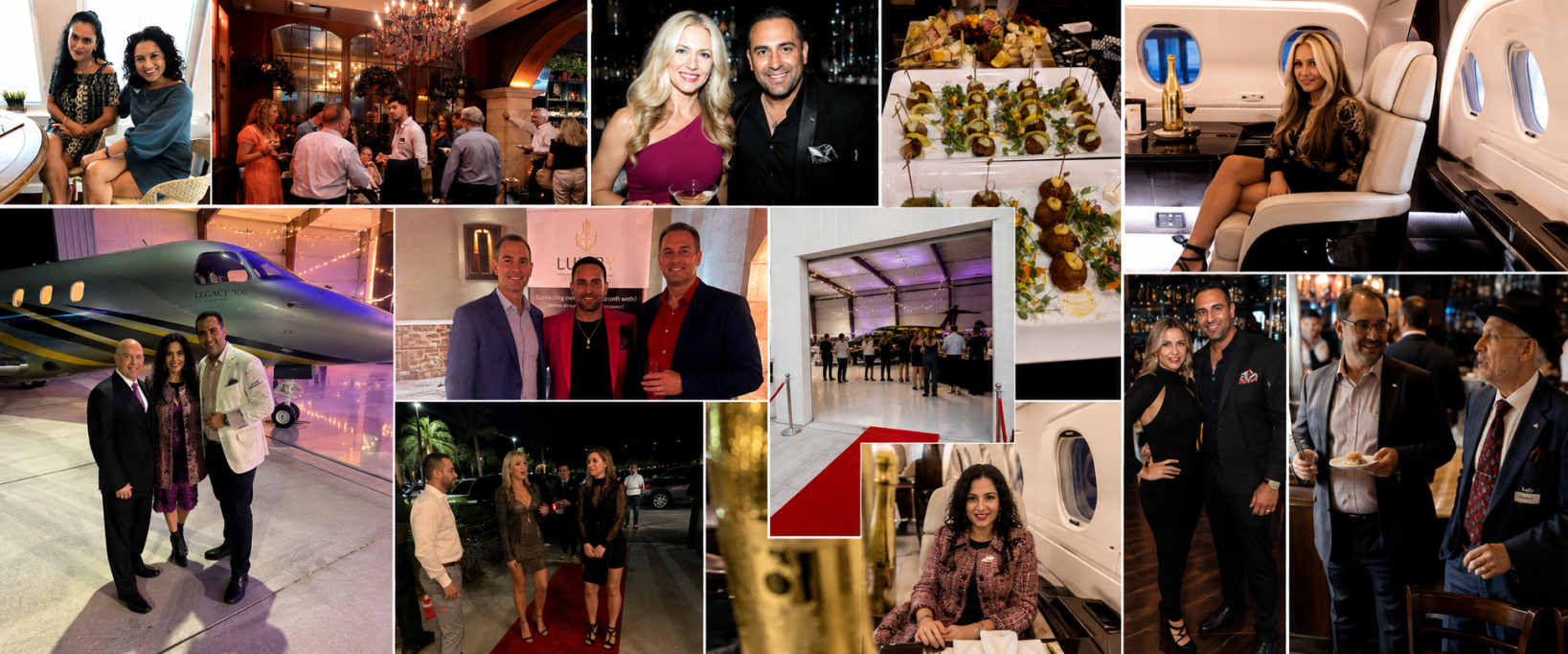 Luxury Chamber Naples Photos - Alejandra Bejarano Paz, Dora Ortiz, Burn Cigar Lounge Event, Cavo Lounge, Elite Jets Hangar, Ritz Carlton, Luxury Purveyor's Networking