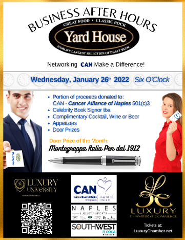 Luxury Chamber Naples Business After Hours at Yard House 2022